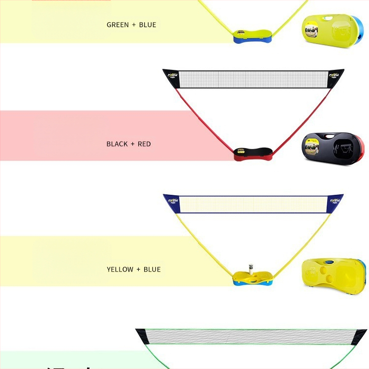 Meishulong prijenosni stalak za badminton mrežu, za kućnu i vanjsku upotrebu, lako se premješta