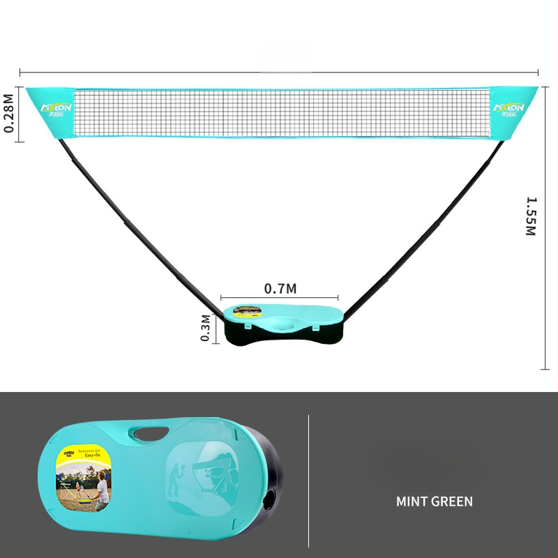 Meishulong prijenosni stalak za badminton mrežu, za kućnu i vanjsku upotrebu, lako se premješta
