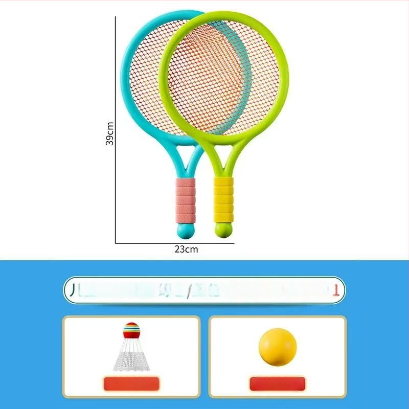 Bērnu tenisa rakete lēcienam — iekšējie sporta veidi, ģimenes spēle, ārējai apmācībai komplekts, kods F99t58s8ss87m6, Materiāls: zīda zieds, Kategorija: Teniss
