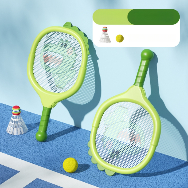 Bērnu tenisa rakete lēcienam — iekšējie sporta veidi, ģimenes spēle, ārējai apmācībai komplekts, kods F99t58s8ss87m6, Materiāls: zīda zieds, Kategorija: Teniss