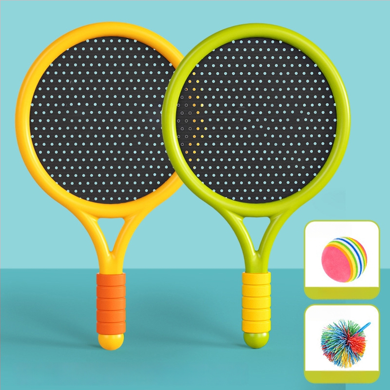 Bērnu tenisa rakete lēcienam — iekšējie sporta veidi, ģimenes spēle, ārējai apmācībai komplekts, kods F99t58s8ss87m6, Materiāls: zīda zieds, Kategorija: Teniss
