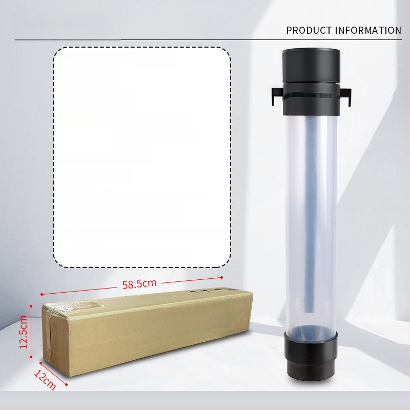 Teleskopinis teniso kamuolių rinktuvas kibiras – nešiojamas, lengvai laikomas, su nešiojimo rankena