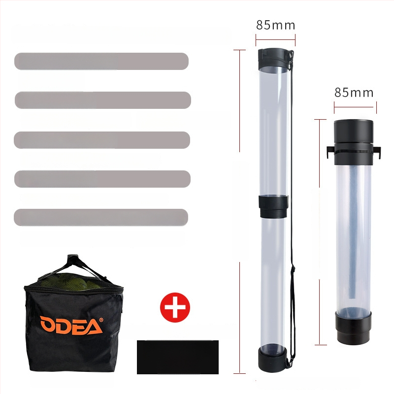 Teleskopinis teniso kamuolių rinktuvas kibiras – nešiojamas, lengvai laikomas, su nešiojimo rankena