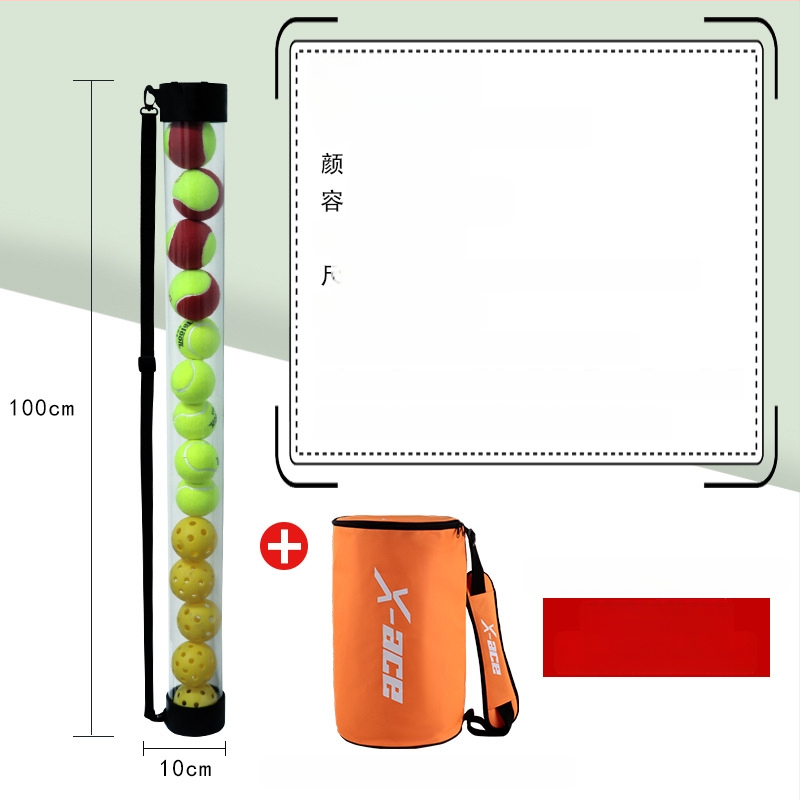 Teleskopinis teniso kamuolių rinktuvas kibiras – nešiojamas, lengvai laikomas, su nešiojimo rankena