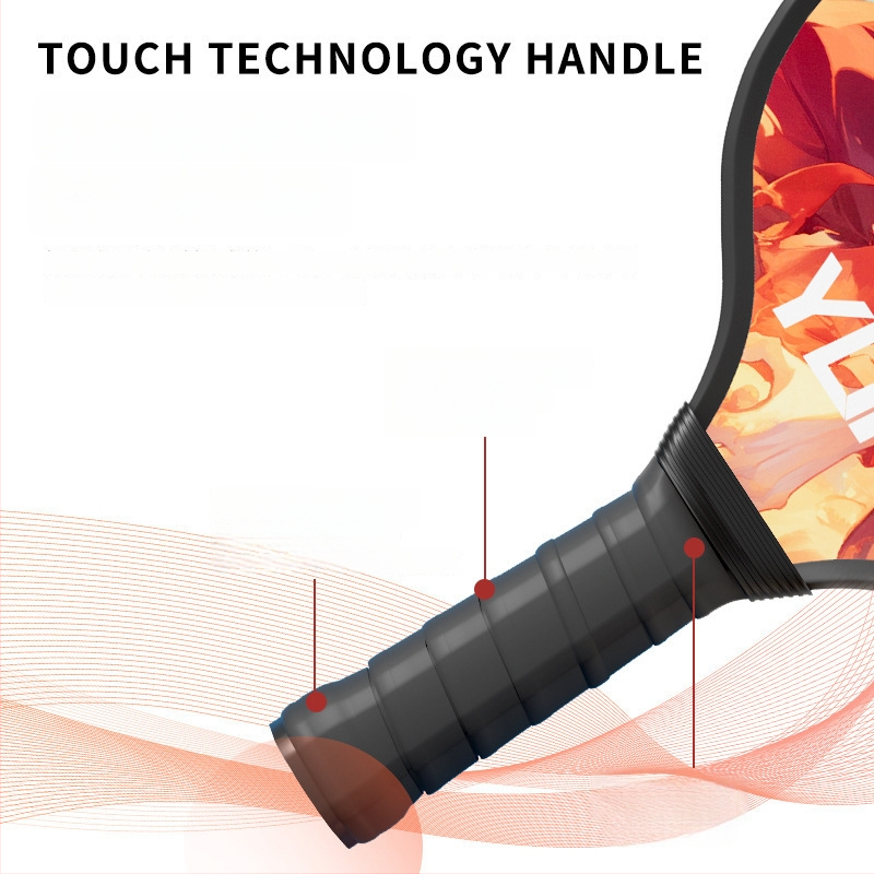 Pickleball rakete, stikla šķiedras konstrukcija (Zīmols: Yuke; Svars: 760)