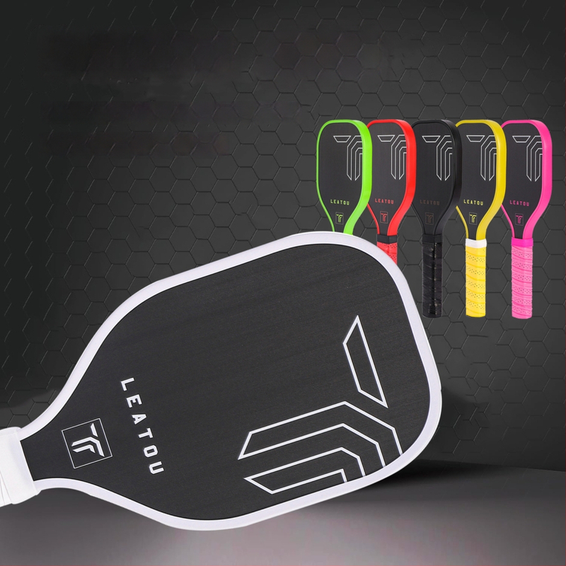 Pickleball nūja no oglekļa šķiedras ar matētu virsmu, svars 127 g, zīmols Lituo, piemērota treniņiem un turnīriem.