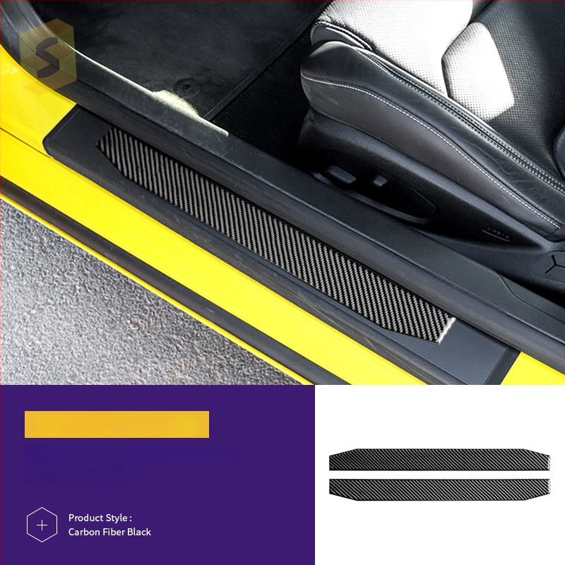 Interjera oglekļa šķiedras līmējamais komplekts dekoratīvām uzlīmēm Chevrolet Camaro (16-23), modelis Djxfl013–djxfl066, zīmols Salsa carbon fiber, logotipa drukāšana iespējama, pielāgošana