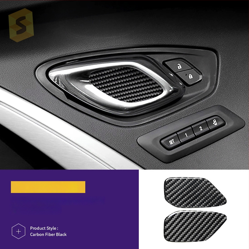 Interjera oglekļa šķiedras līmējamais komplekts dekoratīvām uzlīmēm Chevrolet Camaro (16-23), modelis Djxfl013–djxfl066, zīmols Salsa carbon fiber, logotipa drukāšana iespējama, pielāgošana