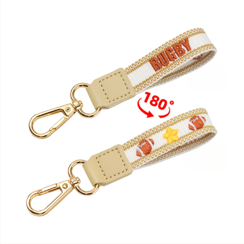 Rokām darināts atslēgu piekariņš maisam, basketbola raksts, poliesters, vienkāršs stils, pavasaris 2025