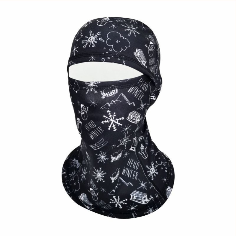 Dječja maska za skijanje s fleec podstavom, vjetrootpornu zaštitu lica i kapuljaču za vanjske sportove