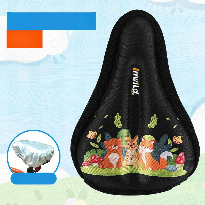 Inwild Laste jalgratta sadula kate – paksenenud, pehme silikoonist padja koos vahtu ja polüestriga, sobib jalgratastele ja lastevankritele