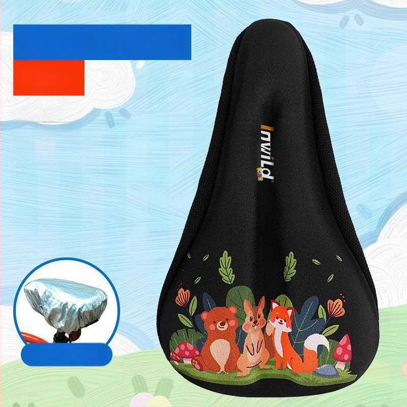 Inwild Laste jalgratta sadula kate – paksenenud, pehme silikoonist padja koos vahtu ja polüestriga, sobib jalgratastele ja lastevankritele