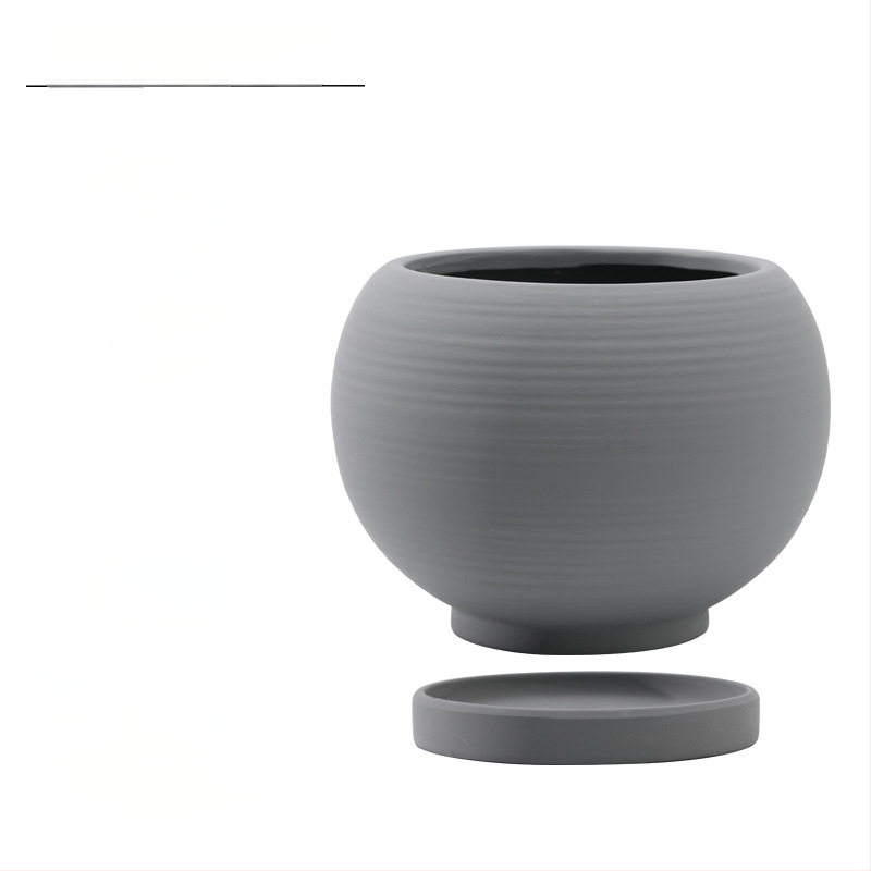 Keraminė gėlių vaza, kvėpuojanti, tvirta, korozijai atspari, Šiaurės stiliaus, tinkama stalui ar grindims