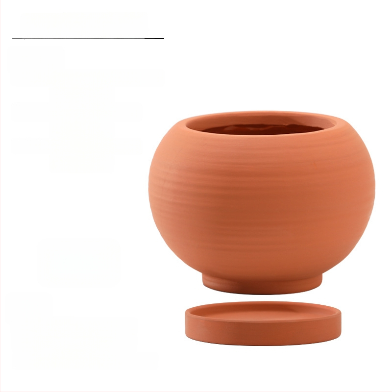 Keraminė gėlių vaza, kvėpuojanti, tvirta, korozijai atspari, Šiaurės stiliaus, tinkama stalui ar grindims