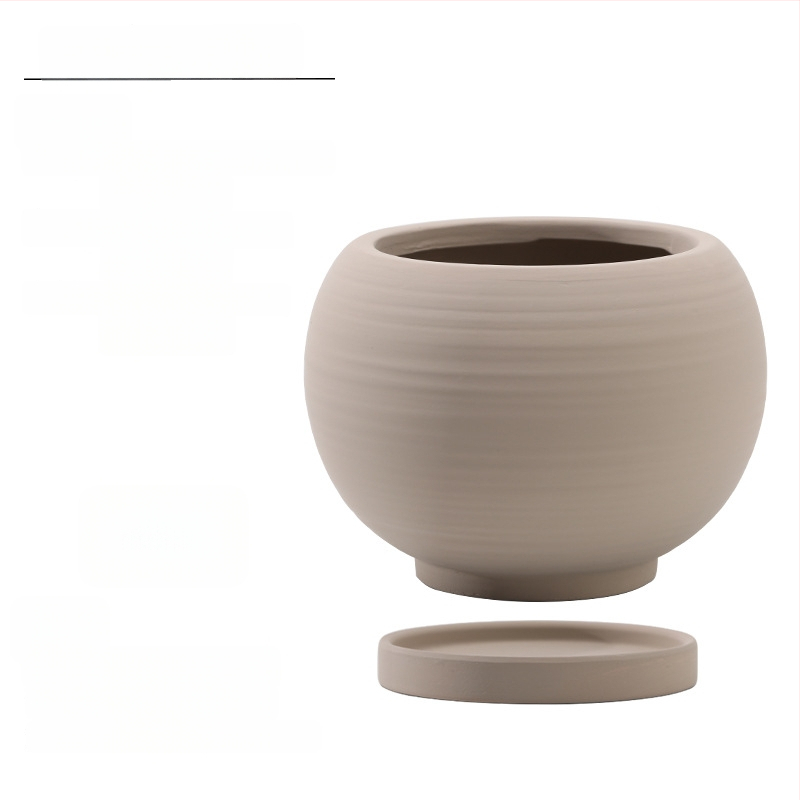 Keraminė gėlių vaza, kvėpuojanti, tvirta, korozijai atspari, Šiaurės stiliaus, tinkama stalui ar grindims