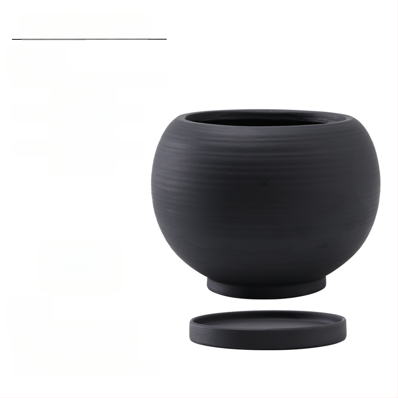 Keraminė gėlių vaza, kvėpuojanti, tvirta, korozijai atspari, Šiaurės stiliaus, tinkama stalui ar grindims