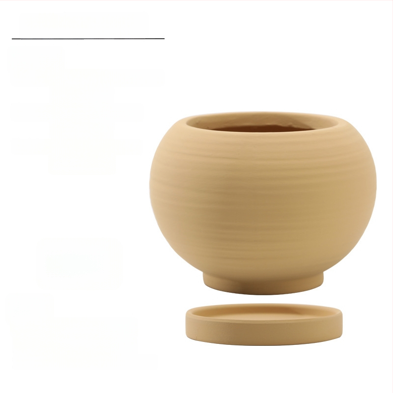 Keraminė gėlių vaza, kvėpuojanti, tvirta, korozijai atspari, Šiaurės stiliaus, tinkama stalui ar grindims