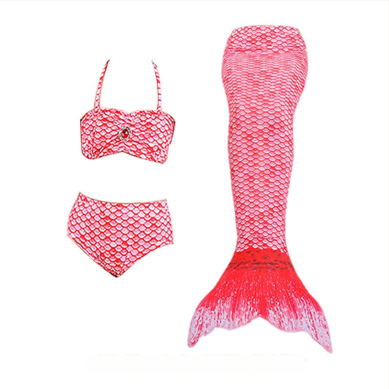 Vaikų mermaid uodegos maudymosi kostiumėlis mergaitėms — nailonas audinys, vinilonas 91–95% pluoštas, pamušalas 91–95%, bikini stilius