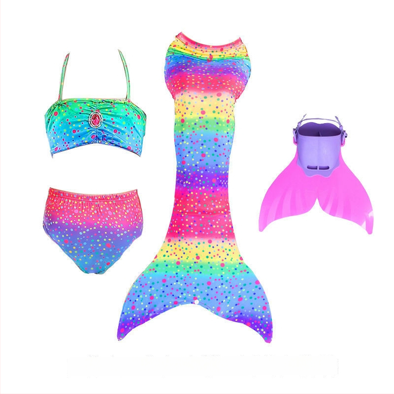 Vaikų mermaid uodegos maudymosi kostiumėlis mergaitėms — nailonas audinys, vinilonas 91–95% pluoštas, pamušalas 91–95%, bikini stilius