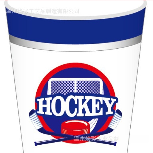 Papīra galda piederumu komplekts bērnu ballītei — 8 personām, 4 daļu komplekts: šķīvji, salvetes, krūzes