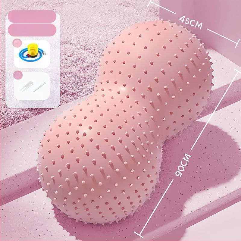 Bērnu sensoriskās apmācības bumba bērniem, mandeles formas - ABS materiāls, nevar uzpūst, viļņaina bumba