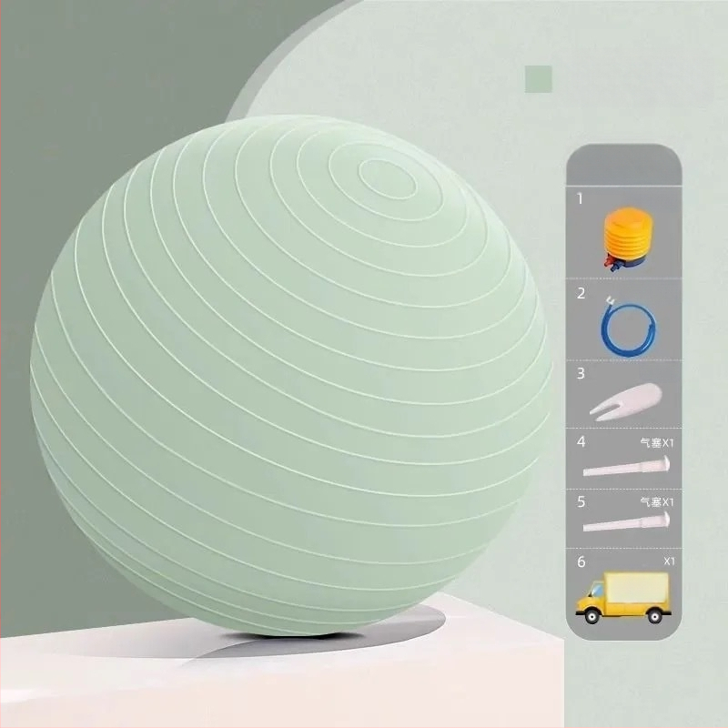 Joga bumba PVC, Wu Hangbin zīmols, svars 0.8 kg, piemērota fitnesam un veselības masāžai