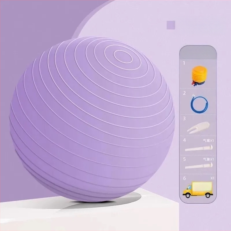 Joga bumba PVC, Wu Hangbin zīmols, svars 0.8 kg, piemērota fitnesam un veselības masāžai