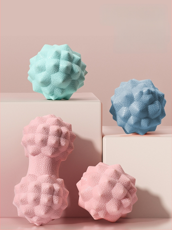 Fasijas masāžas bumba — EVA bumba muskuļu masāžai, joga, pēdas arkai un muguras masāža; Wave Speed Ball, 150 g, Ji Unlimited.