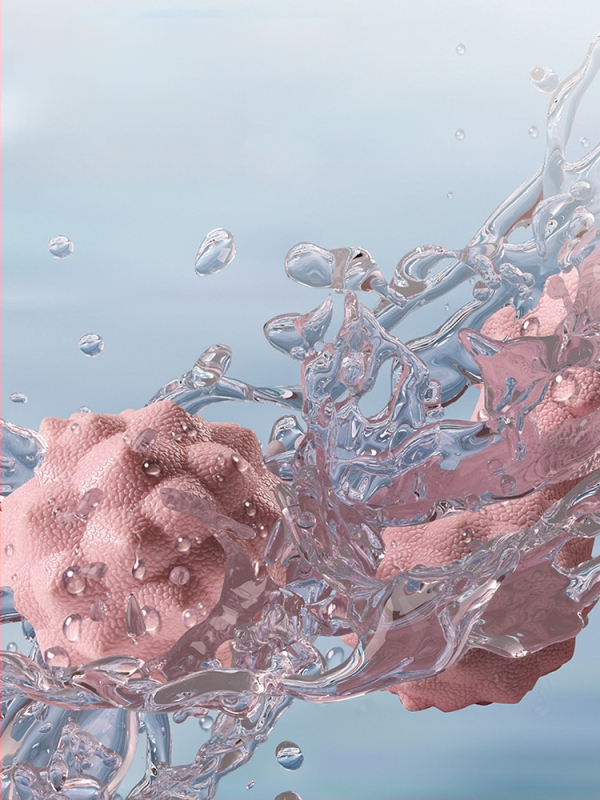 Fasijas masāžas bumba — EVA bumba muskuļu masāžai, joga, pēdas arkai un muguras masāža; Wave Speed Ball, 150 g, Ji Unlimited.