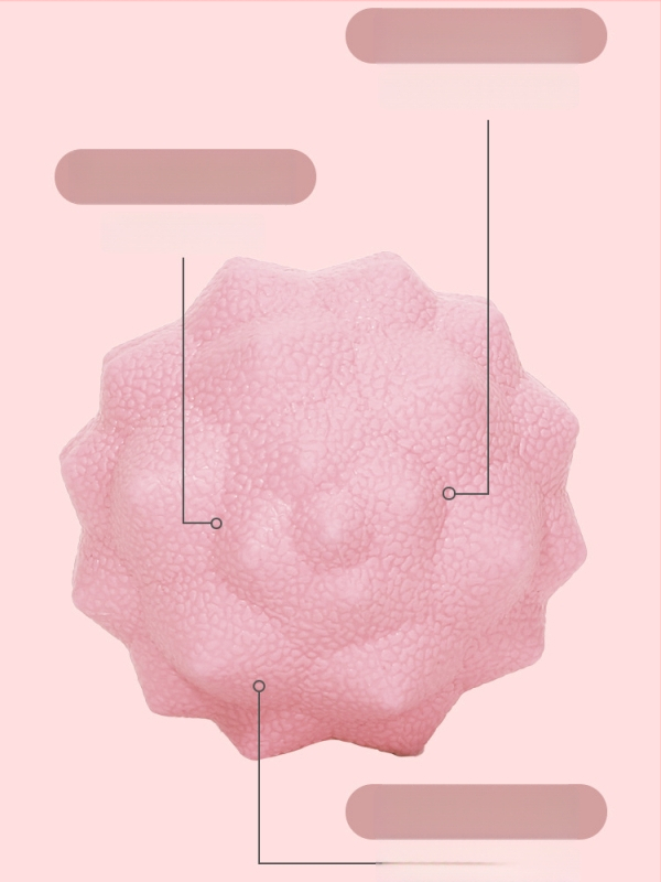 Fasijas masāžas bumba — EVA bumba muskuļu masāžai, joga, pēdas arkai un muguras masāža; Wave Speed Ball, 150 g, Ji Unlimited.