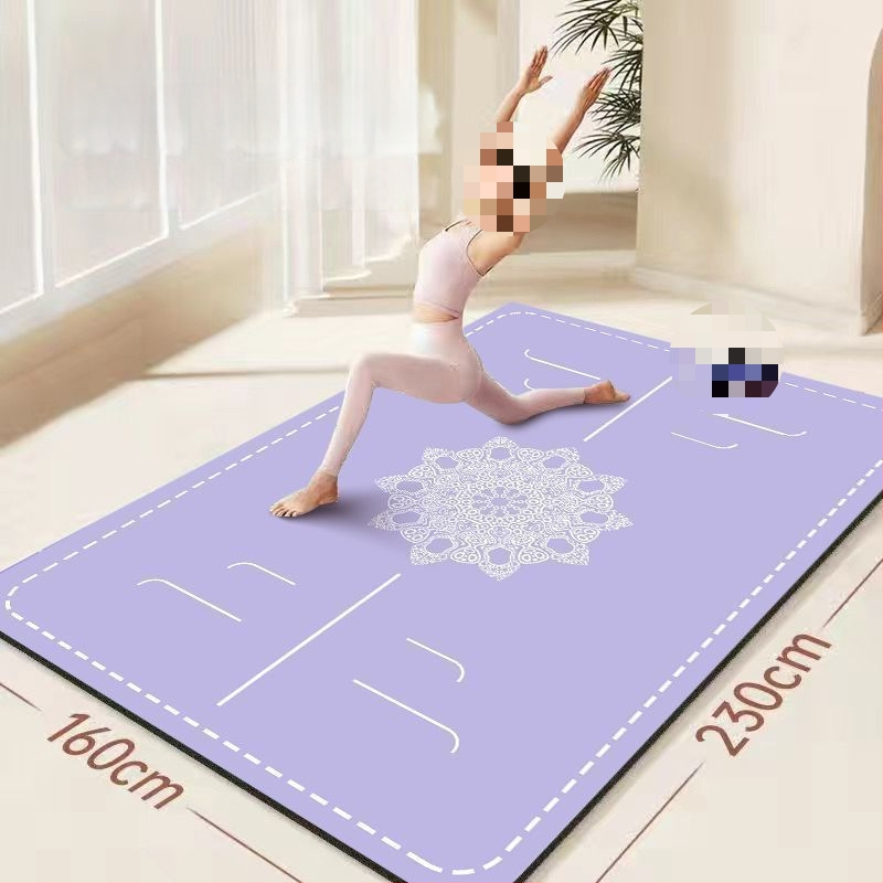 Covoraș de yoga, antiderapant, 8 mm grosime, material compozit, model geometric, covoraș de podea izolat fonic pentru acasă