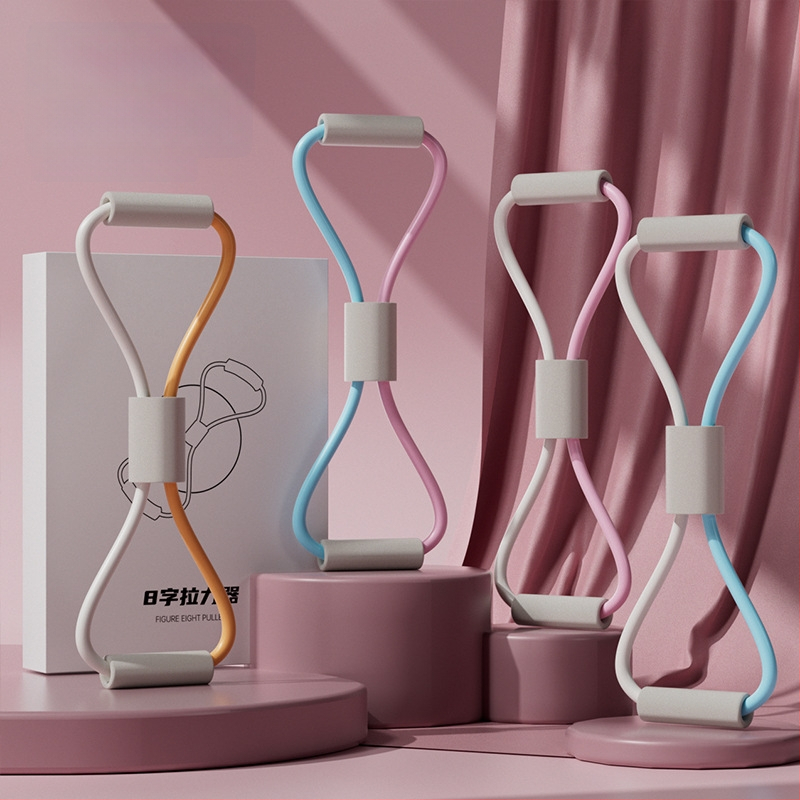 Kang Zhe Vilcējs – TPR materiāls, 8‑vārdu vilkšana, Atvērti pleci, Skaista mugura, Fitnesa aprīkojums