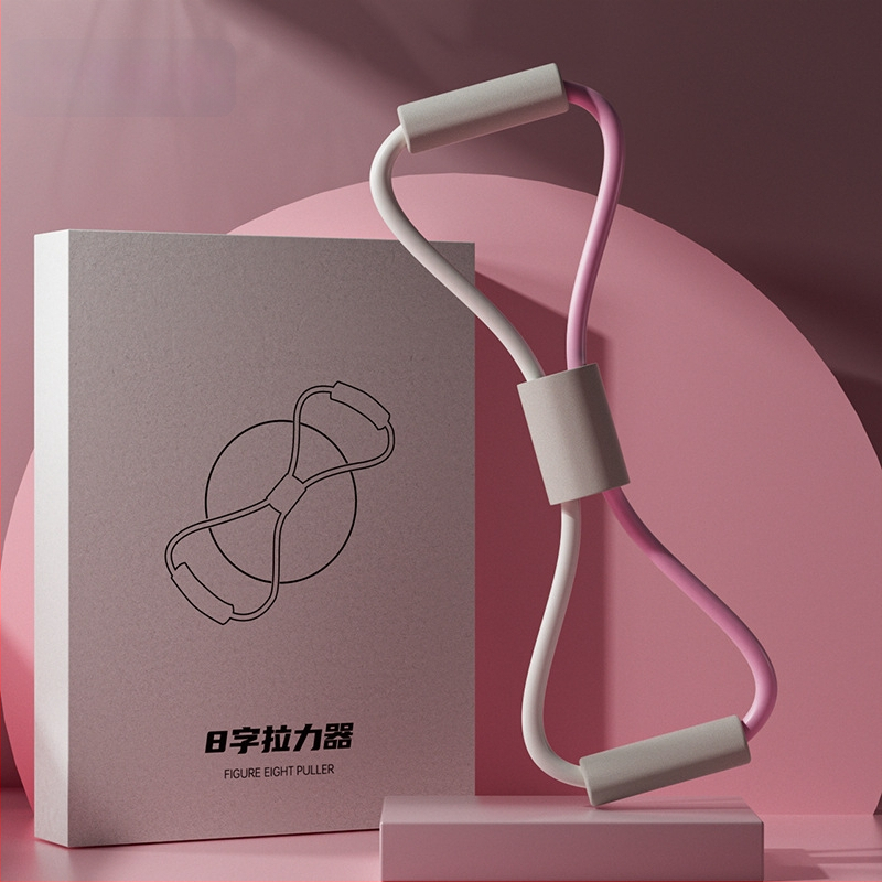 Kang Zhe Vilcējs – TPR materiāls, 8‑vārdu vilkšana, Atvērti pleci, Skaista mugura, Fitnesa aprīkojums