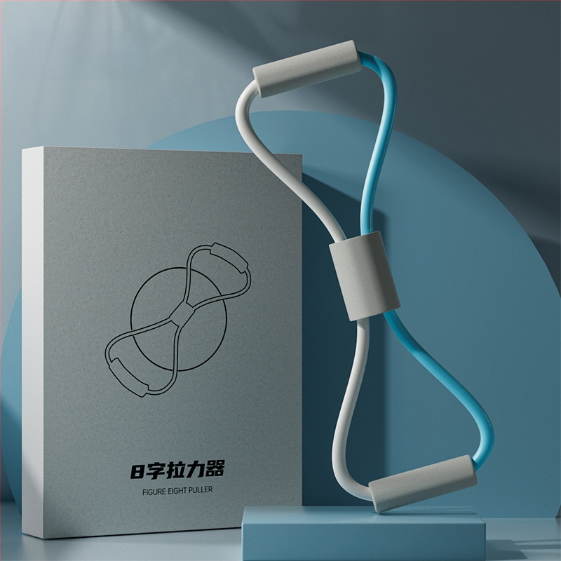 Kang Zhe Vilcējs – TPR materiāls, 8‑vārdu vilkšana, Atvērti pleci, Skaista mugura, Fitnesa aprīkojums