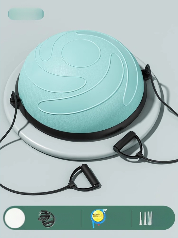 Wave Speed Ball puslīkta līdzsvara jogas bumba – piepumpējama, 400 g, TPES materiāls, ar masāžas punktiem