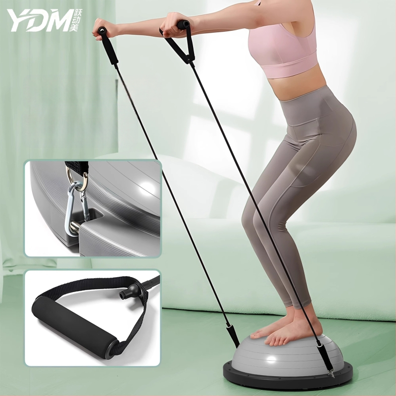 Wave Speed Ball puslīkta līdzsvara jogas bumba – piepumpējama, 400 g, TPES materiāls, ar masāžas punktiem