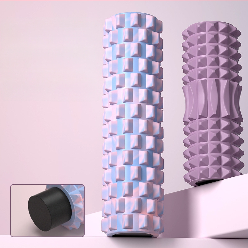 Ciets putu rulītis ar izciļņiem, muguras masāžas rullis, jogas aprīkojums, XINJIFU zīmols, iekšējā PVC caurule, ārējais EVA slānis