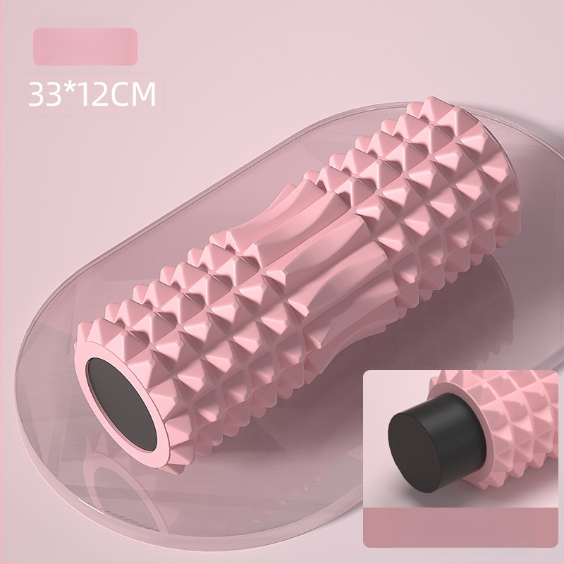 Ciets putu rulītis ar izciļņiem, muguras masāžas rullis, jogas aprīkojums, XINJIFU zīmols, iekšējā PVC caurule, ārējais EVA slānis