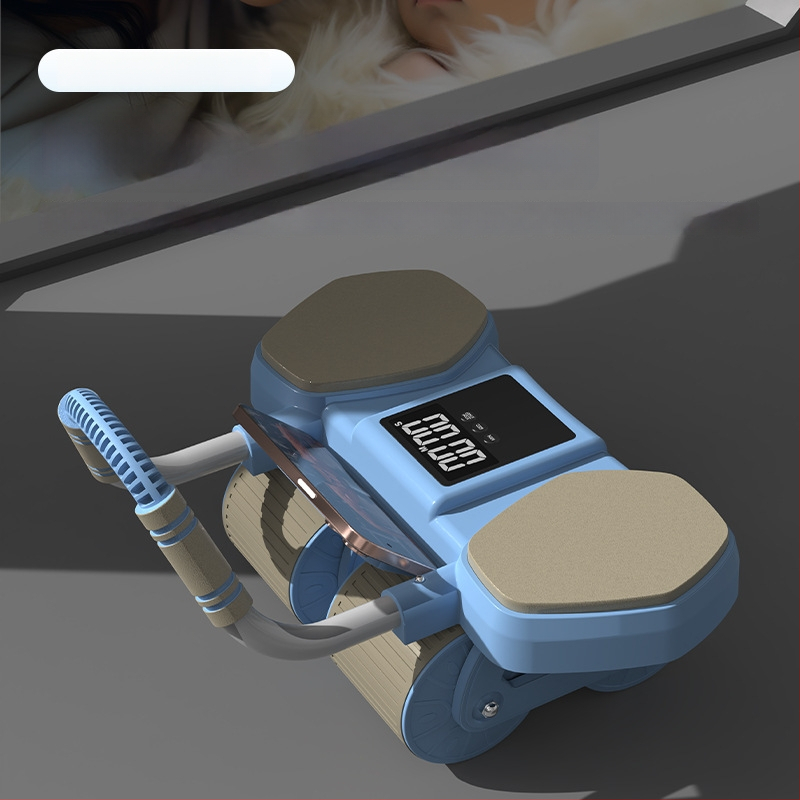 CF-099 Vēdera ritenis, 2,2 kg, četrroku riteņi ar automātisku atgriešanu, lielais laika displejs, piemērots birojā un mājās