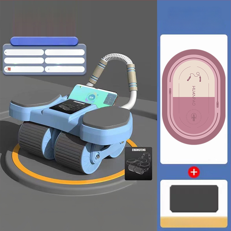 CF-099 Vēdera ritenis, 2,2 kg, četrroku riteņi ar automātisku atgriešanu, lielais laika displejs, piemērots birojā un mājās