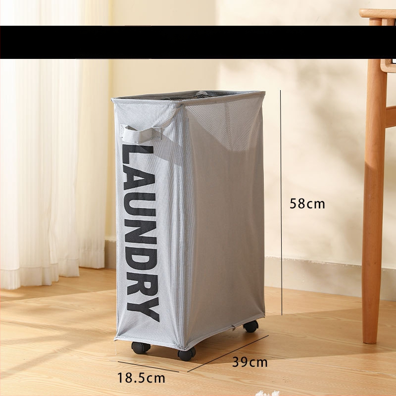 Naguan riteņiem paredzēts uzglabāšanas grozs sporta aprīkojumam un jogas matām — Oxford auduma organizators, vidēja un lielā izmēra, mūsdienīgs minimālisma dizains