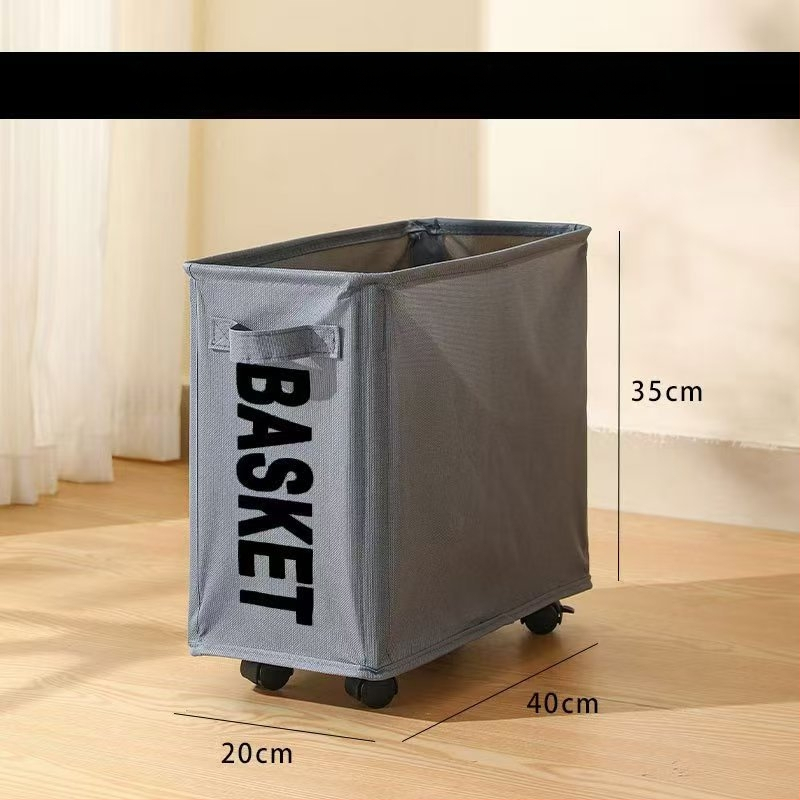 Naguan riteņiem paredzēts uzglabāšanas grozs sporta aprīkojumam un jogas matām — Oxford auduma organizators, vidēja un lielā izmēra, mūsdienīgs minimālisma dizains