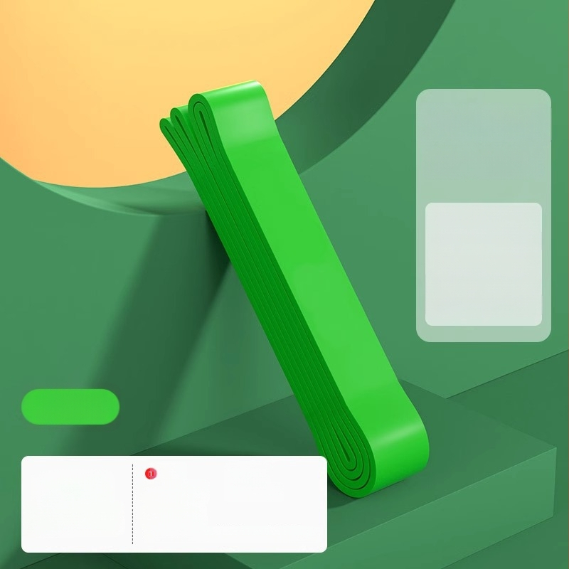 Elastīgā trenēšanās lenta ar palīdzības jostu, piemērota vilkšanai uz augšu (pull-ups), spēka treniņiem un izstiepšanai