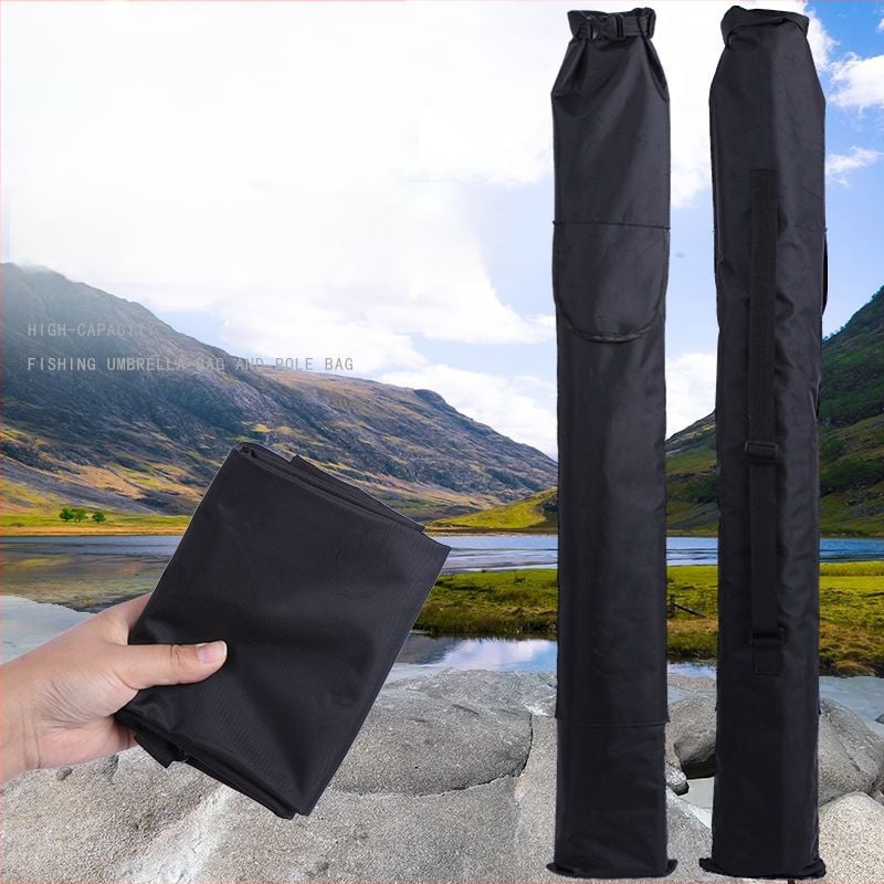 Makšķerēšanas nūju un aprīkojuma soma (audums; liela ietilpība; nav ūdensnecaurlaidīga)