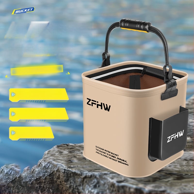Сгъваема многофункционална преносима кофа за живи риби за риболов на открито (тегло 0,3 кг)
