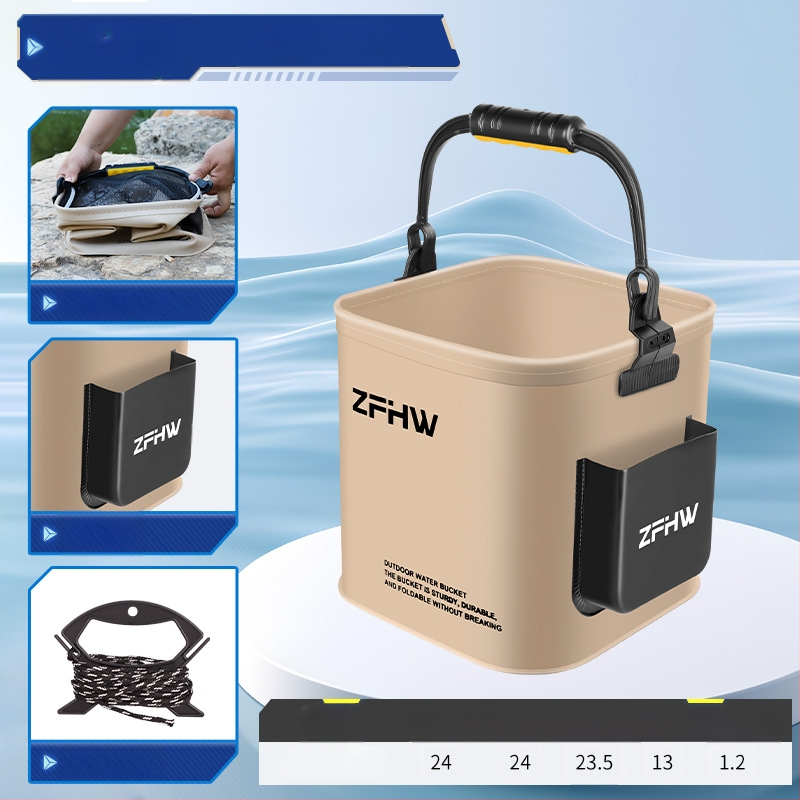 Сгъваема многофункционална преносима кофа за живи риби за риболов на открито (тегло 0,3 кг)