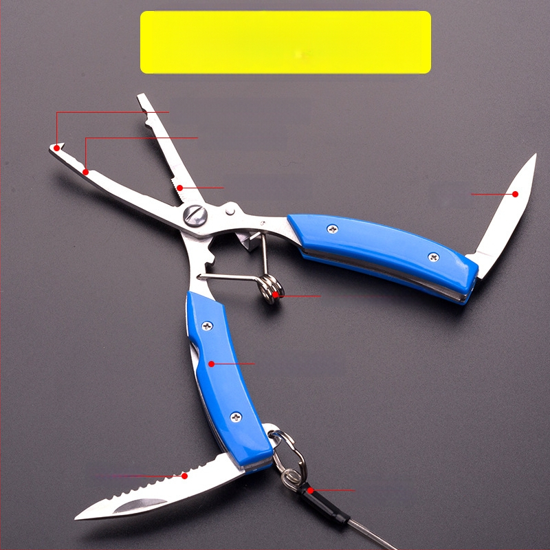 Huansheng неръждаеми стоманени клещи за риболов с извита челюст за отстраняване на кука