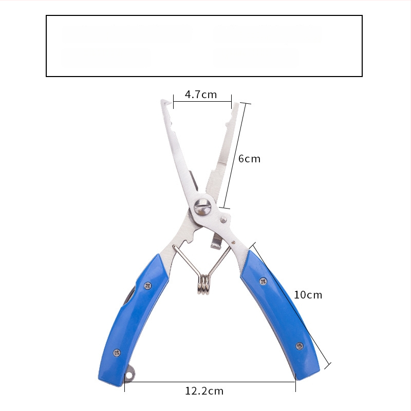 Huansheng неръждаеми стоманени клещи за риболов с извита челюст за отстраняване на кука