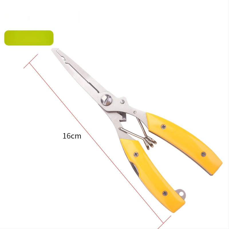 Huansheng неръждаеми стоманени клещи за риболов с извита челюст за отстраняване на кука