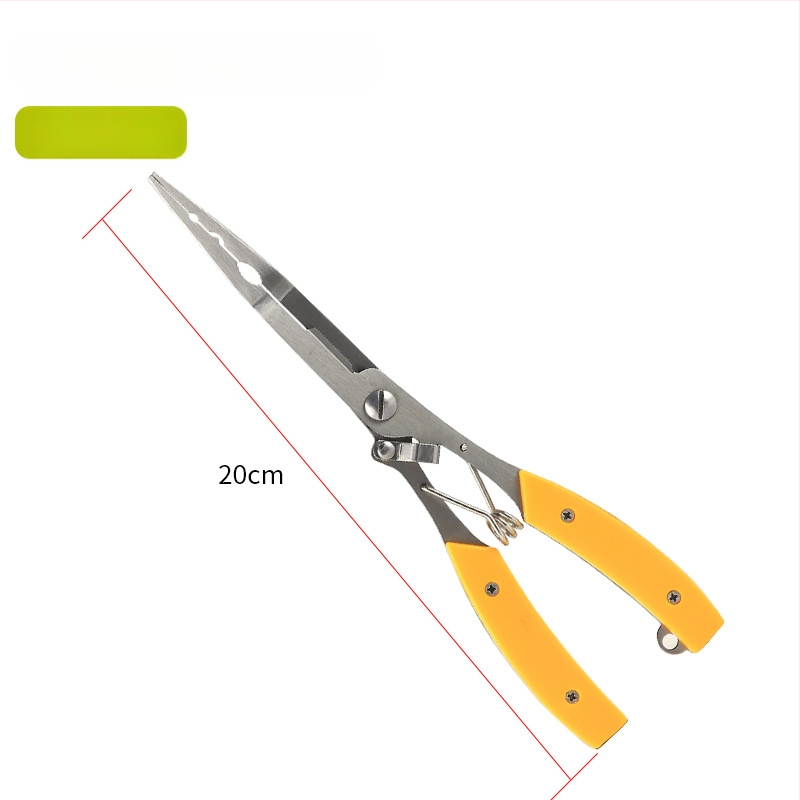 Huansheng неръждаеми стоманени клещи за риболов с извита челюст за отстраняване на кука